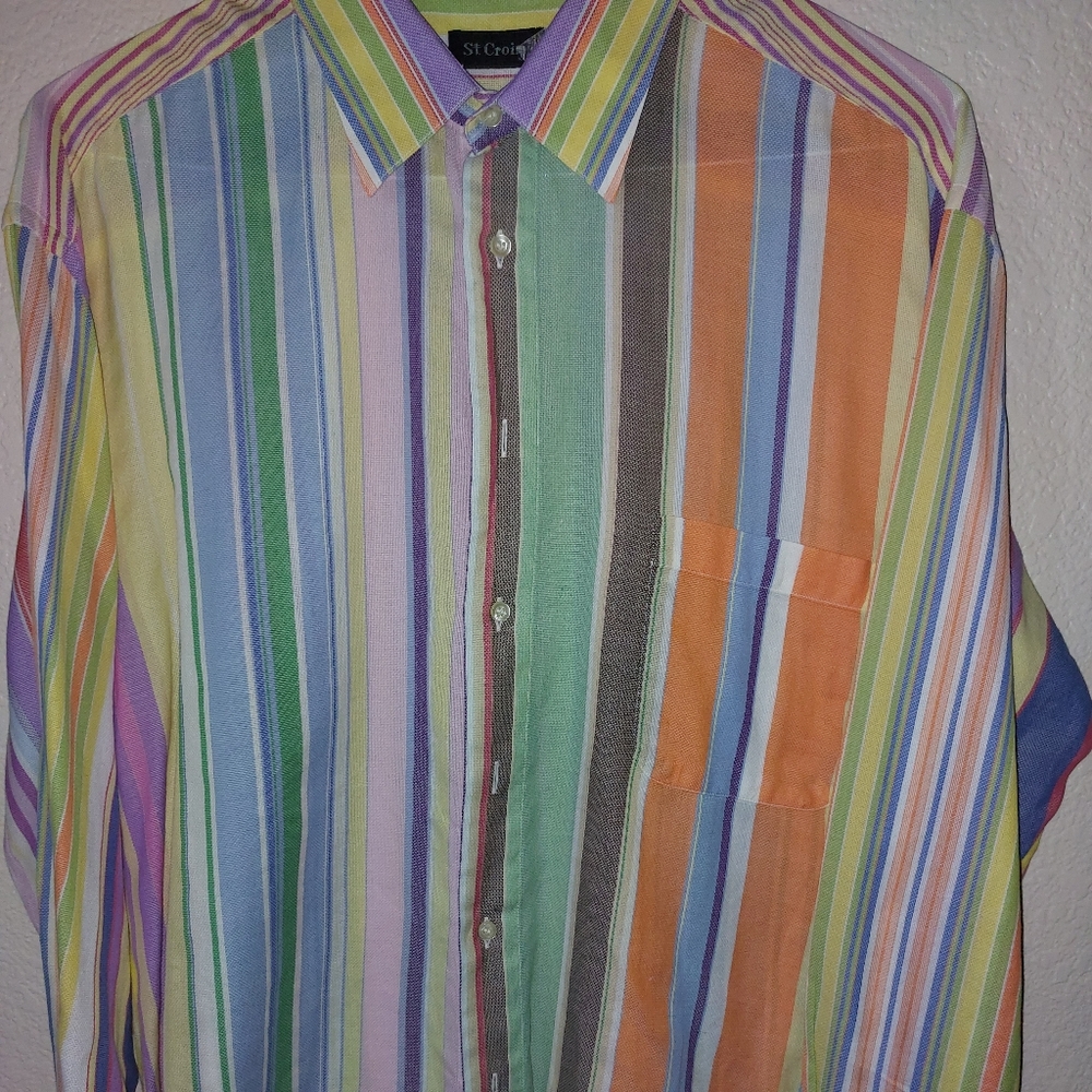 Mens St CROIX BUTTON DOWN DRESS SHIRT sz.xxl